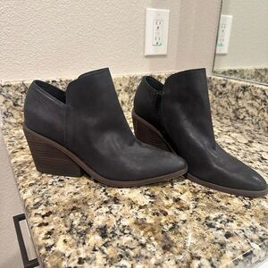 Lucky Brand Black Ankle Booties